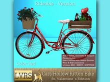 [LVRS] Cats Hollow Kitten Bike St. Valentine RED RIDEABLE
