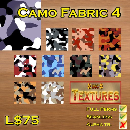 USC Textures - Camo Fabric 4