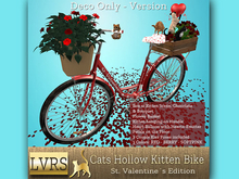 [LVRS] Cats Hollow Kitten Bike St. Valentine RED DECO