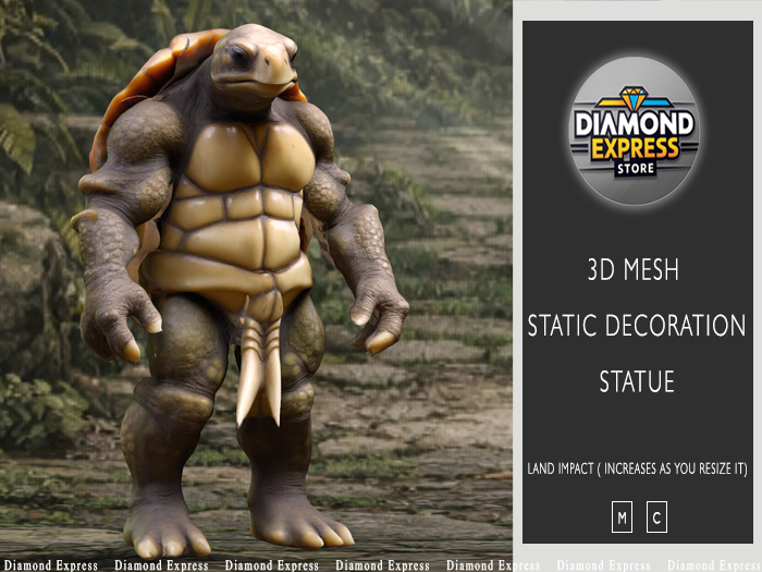 {DE} Mutant Turtle - 3D Mesh