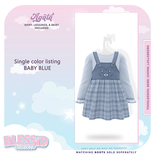 BLESSIDBABIES AGATA BABY BLUE(ADD)