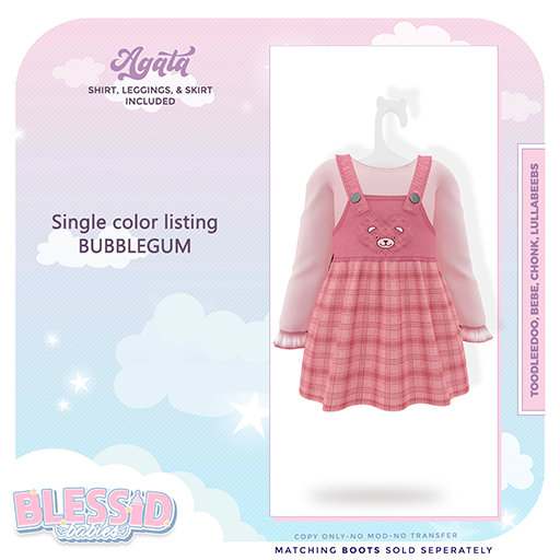 BLESSIDBABIES AGATA BUBBLEGUM(ADD)