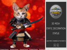 {DE} Samurai Cat - 3D Mesh