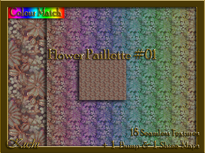 Flower Paillette #01 Texture Pack