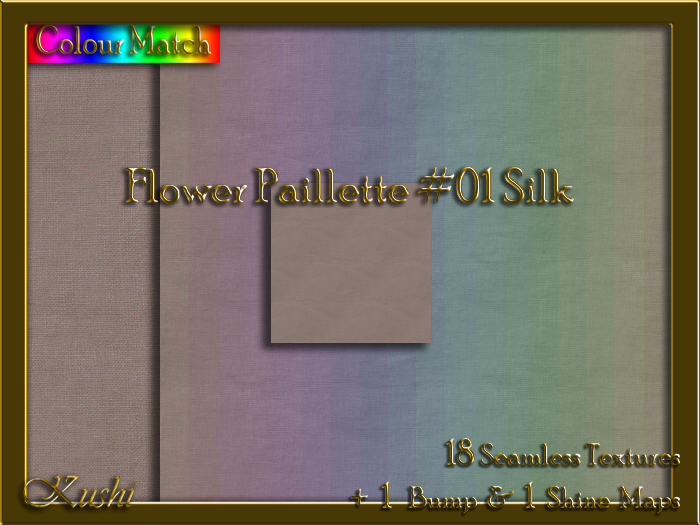 Flower Paillette #01 SILK Texture Pack