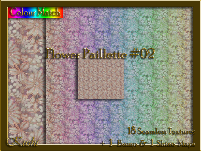 Flower Paillette #02 Texture Pack
