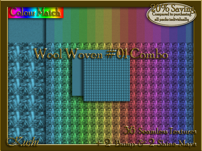 Wool Woven #01 COMBO Texture Bundle