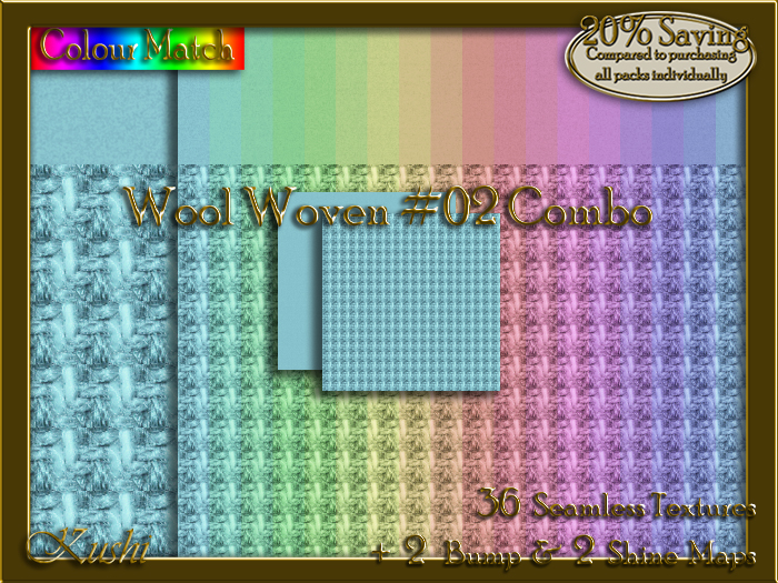 Wool Woven #02 COMBO Texture Bundle