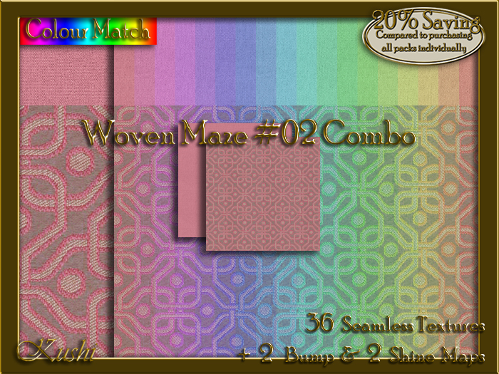 Woven Maze #02 COMBO Texture Bundle