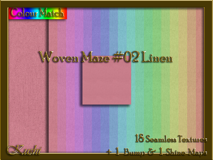 Woven Maze #02 LINEN Texture Pack