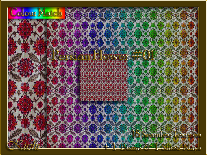 Persian Flower #01 Texture Pack