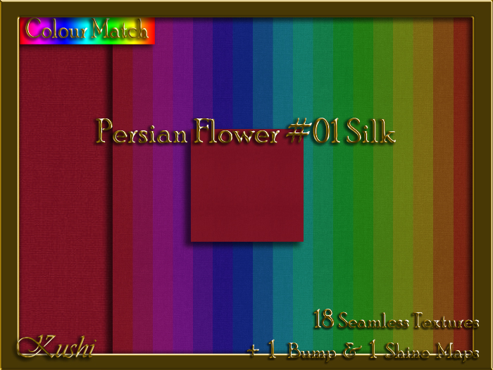 Persian Flower #01 SILK Texture Pack