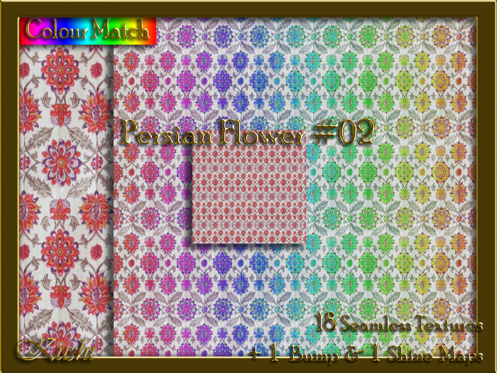 Persian Flower #02 Texture Pack