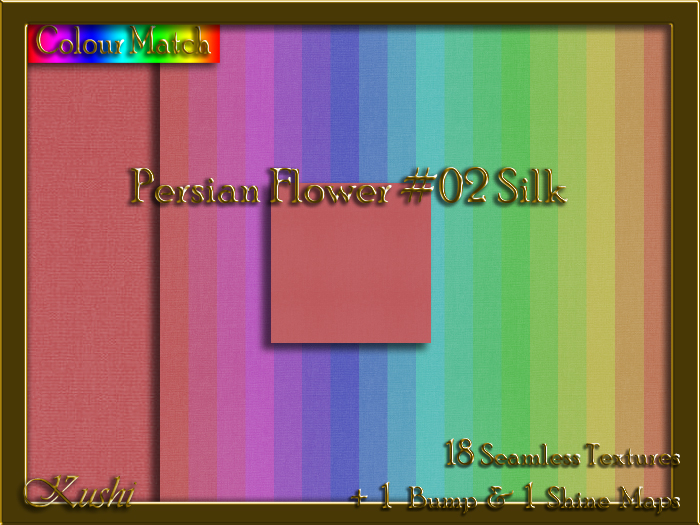 Persian Flower #02 SILK Texture Pack