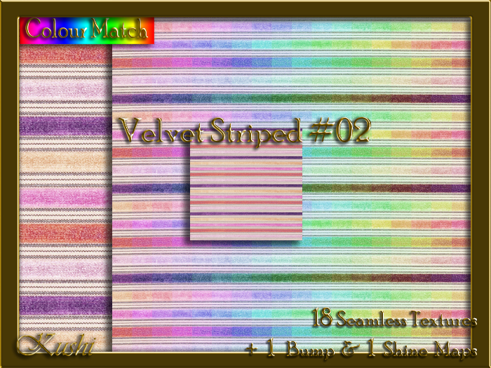 Velvet Striped #02 Texture Pack