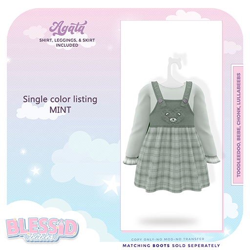 BLESSIDBABIES AGATA MINT(ADD)