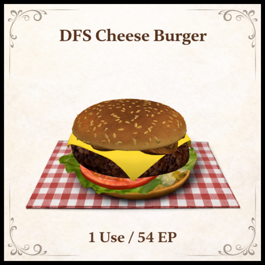DFS Cheese Burger - ACTUAL ITEM