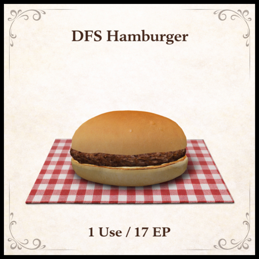 DFS Hamburger - ACTUAL ITEM