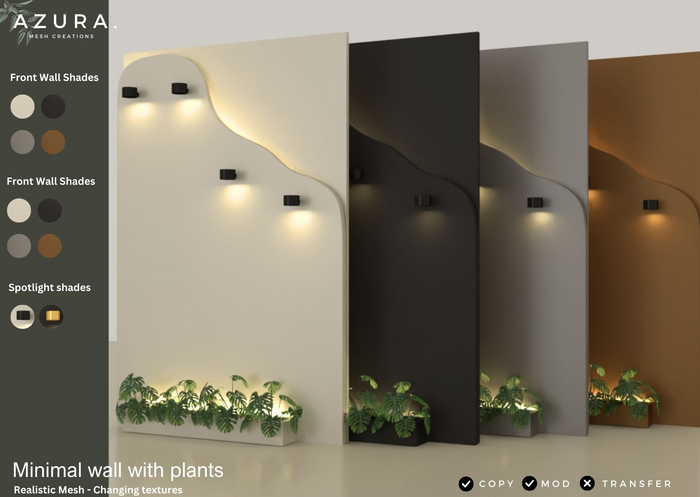 AZURA ::: MINIMAL WALL WITH PLANTS 