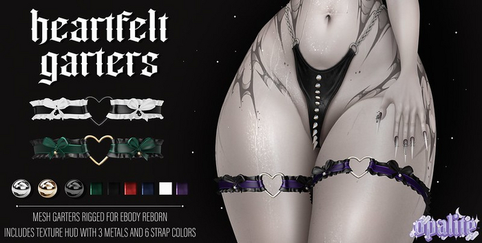 .:opalite:. Heartfelt Garters (eBody Reborn)