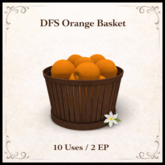 DFS Orange Basket - ACTUAL ITEM