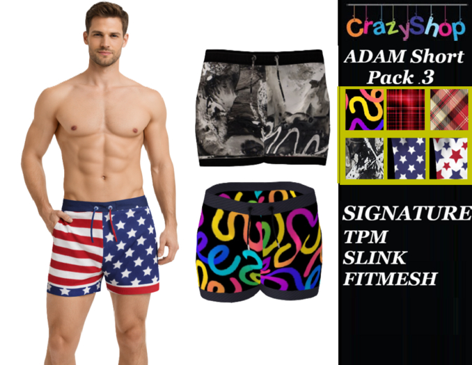 CRAZY Adam Short Pack 3