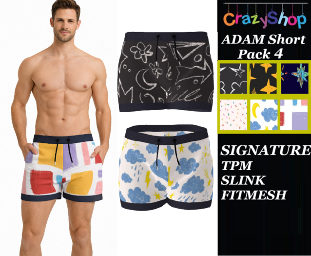 CRAZY Adam Short Pack 4