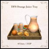 DFS Orange Juice Tray - ACTUAL ITEM