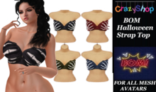BOM Halloween Strap Top