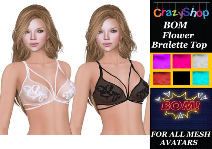 BOM Flower Bralette Top
