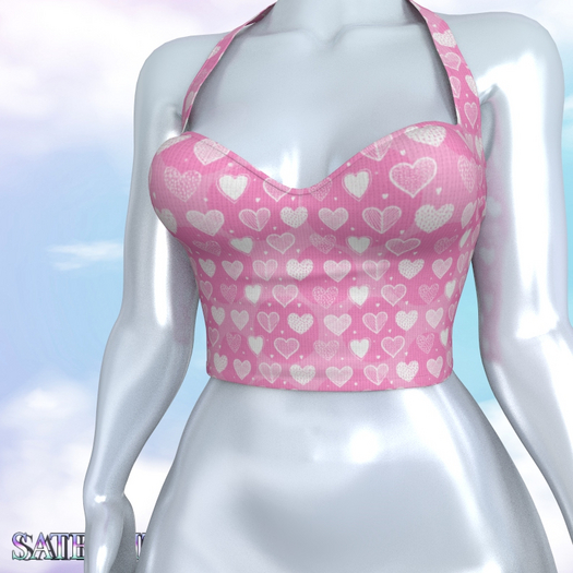 Pink Love Neckline Top MAITREYA