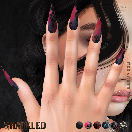 SHACKLED - Hexagoth PBR [Stiletto Nails]