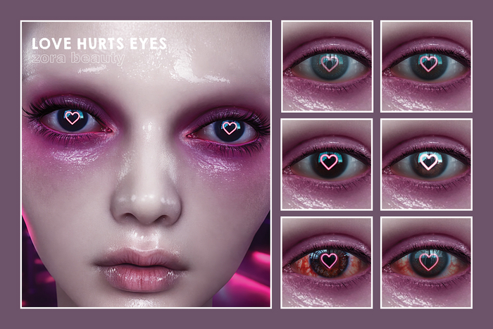 ZORA BEAUTY - LOVE HURTS EYES - EVOX/MESH/BOM - FULL PACK