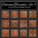 *Wallflowers* Decorative Terracotta - Set 3