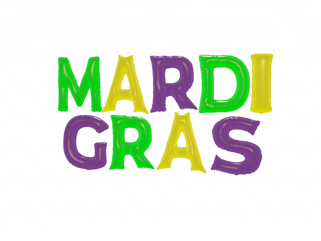 Mardi Gras Rotating Balloons