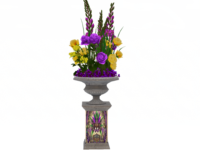 Mardi Gras Flower Display