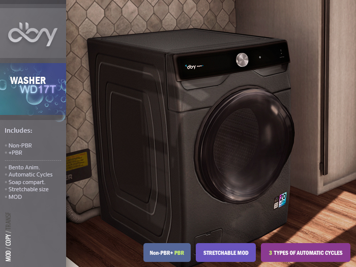 Washer WD17T [dark] dby