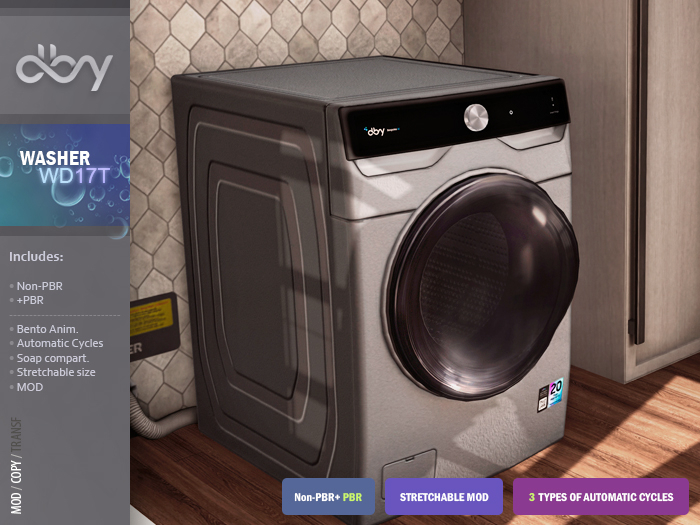 Washer WD17T [silver] dby