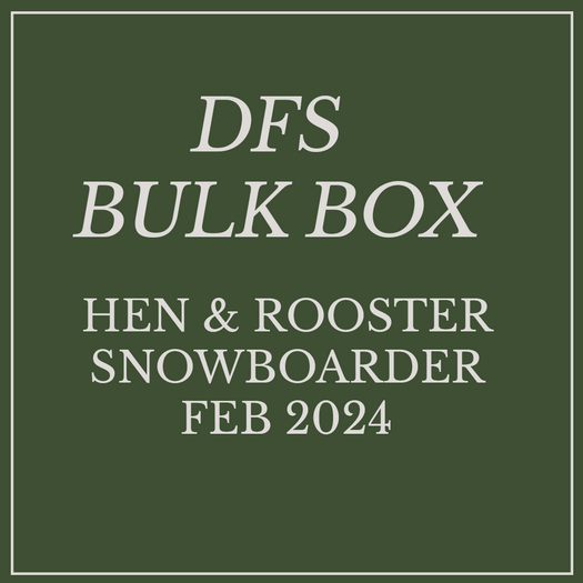DFS Hen AND Rooster Snowboarder 