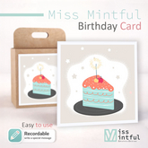 {MM} Birthday Cake [Mint] * [Interactive Card]