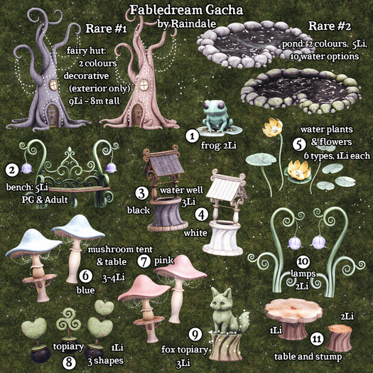 Fairy huts - Fabledream - Raindale RARE