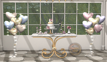 {moss&mink} Cake & Lace - Heart balloons (Pink/Lilac)