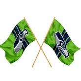 Super Bowl - SUPER BOWL S.HAWKS HAND FLAGS (BOXED)