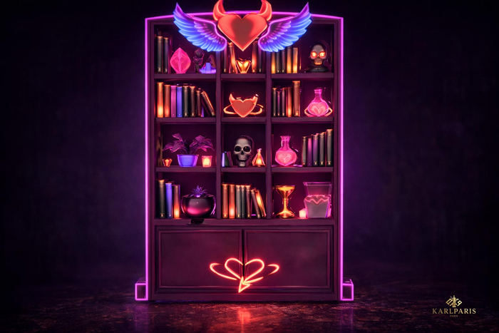 Neon Heart Cabinet