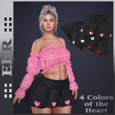 EhR_ Skirt Heart Black