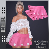 EhR_ Skirt Heart Roze