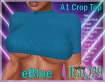 [R39] A1 Crop Top-eBlue