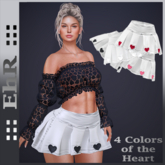 EhR_ Skirt Heart White