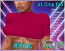 [R39] A1 Crop Top-HPink