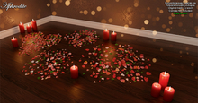 Valentine rose petals